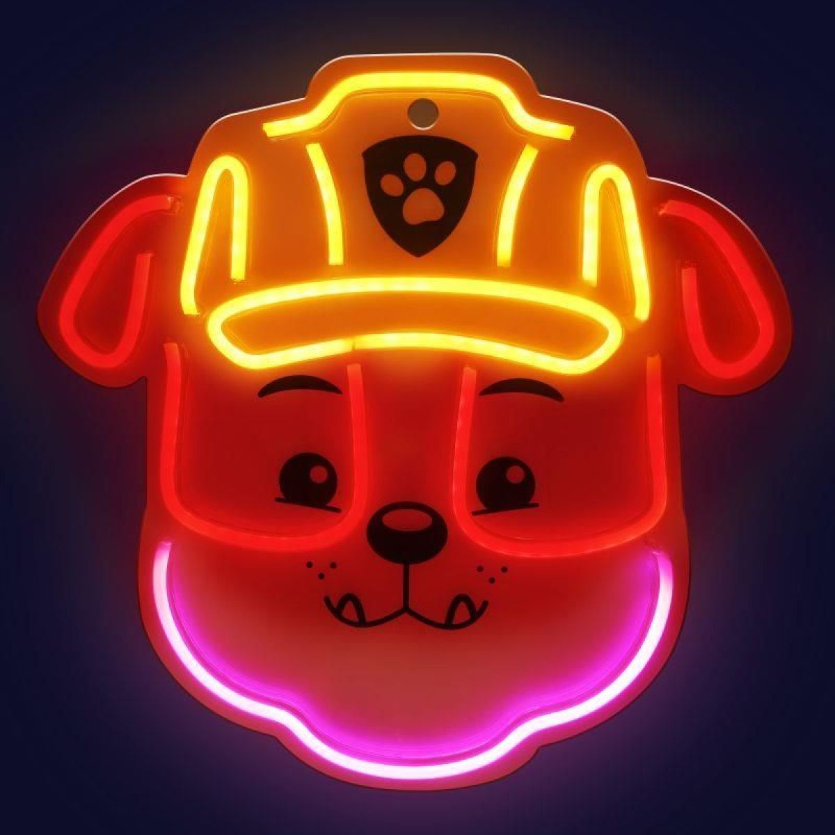 Dekorativní LED neon Tlapková patrola - Rubble
