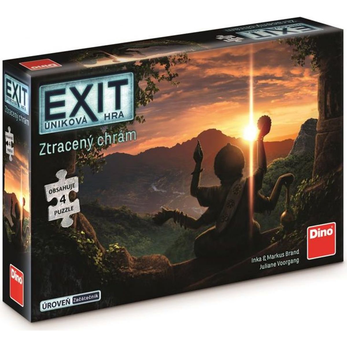 Dino Úniková hra s puzzle: Ztracený chrám párty hra
