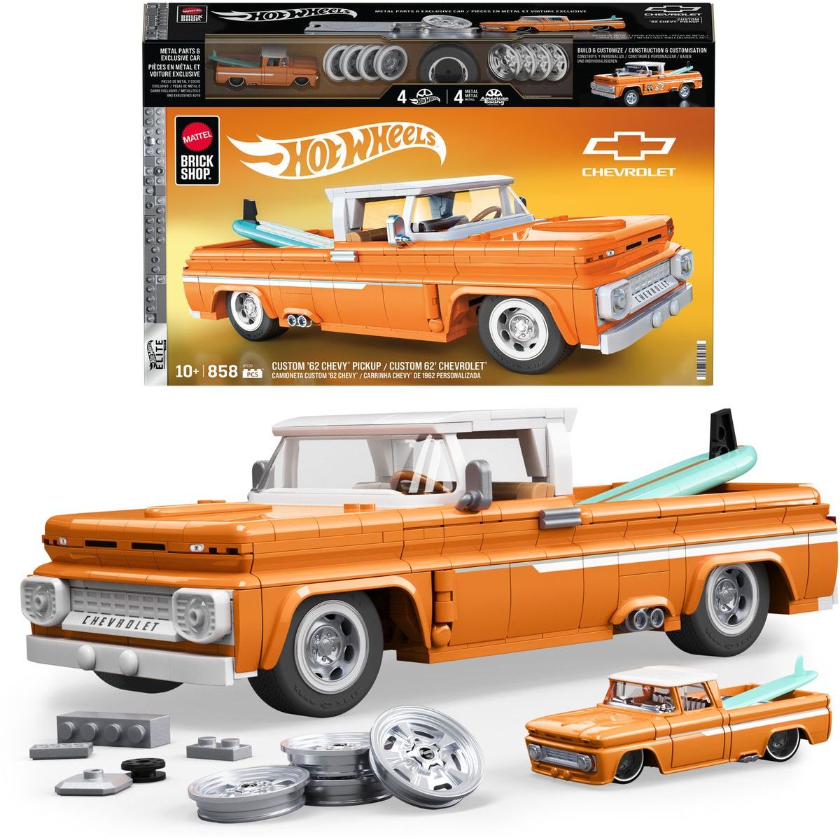 Mattel Hot Wheels Brick Shop Sestavitelný model Chevy