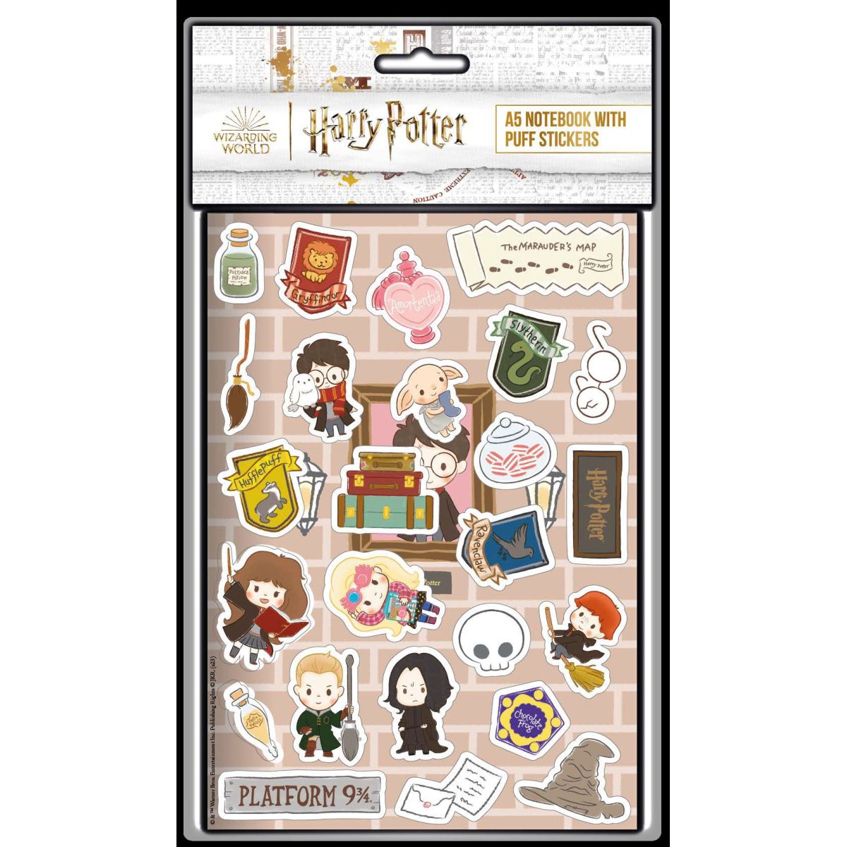 Bluesky Harry Potter Sešit a samolepky A5