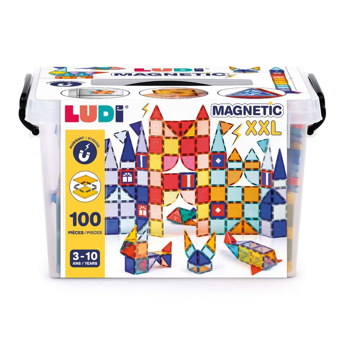 Ludi Magnetická stavebnice XXL 100 ks