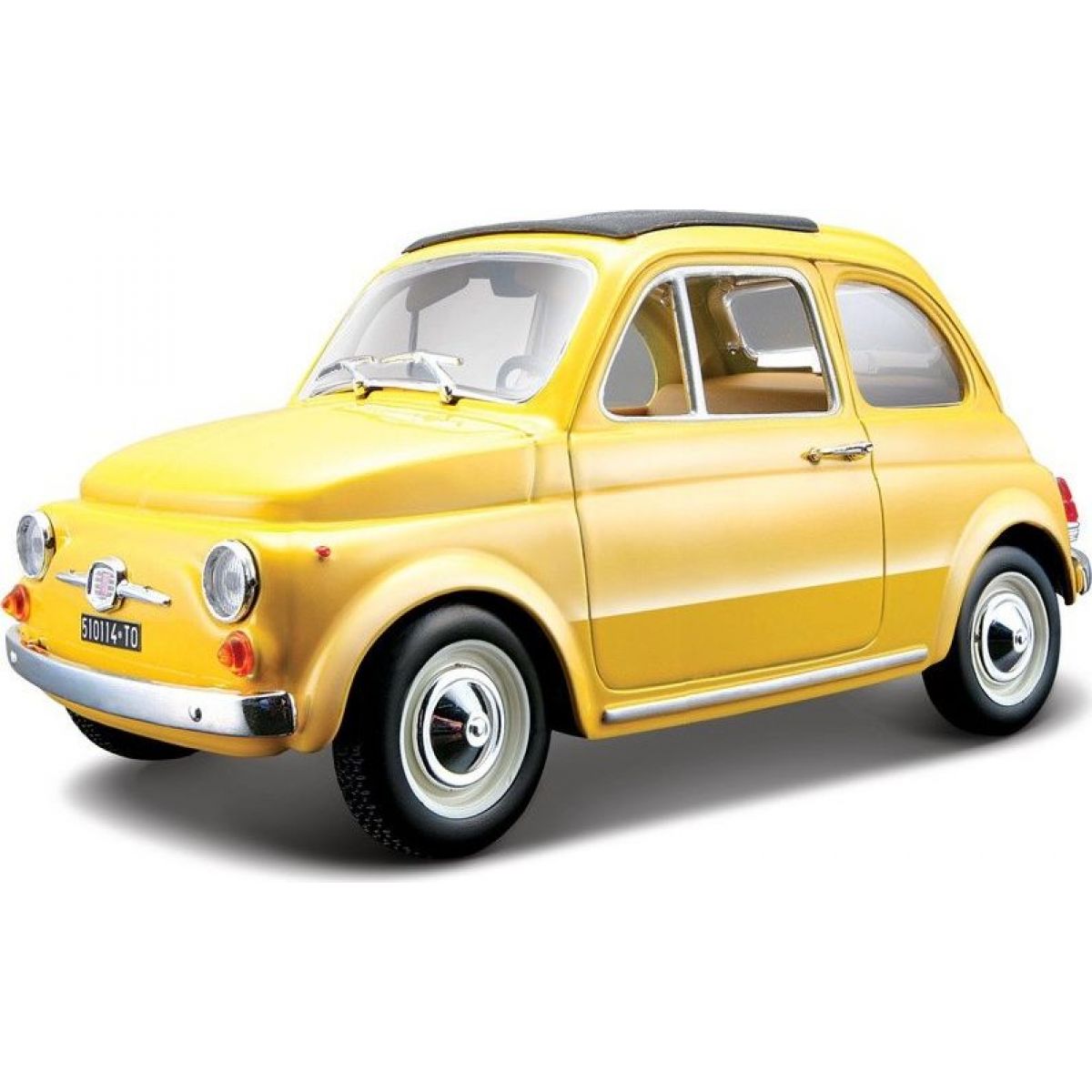Bburago 1 : 24 Fiat 500 F 1965 žlutá