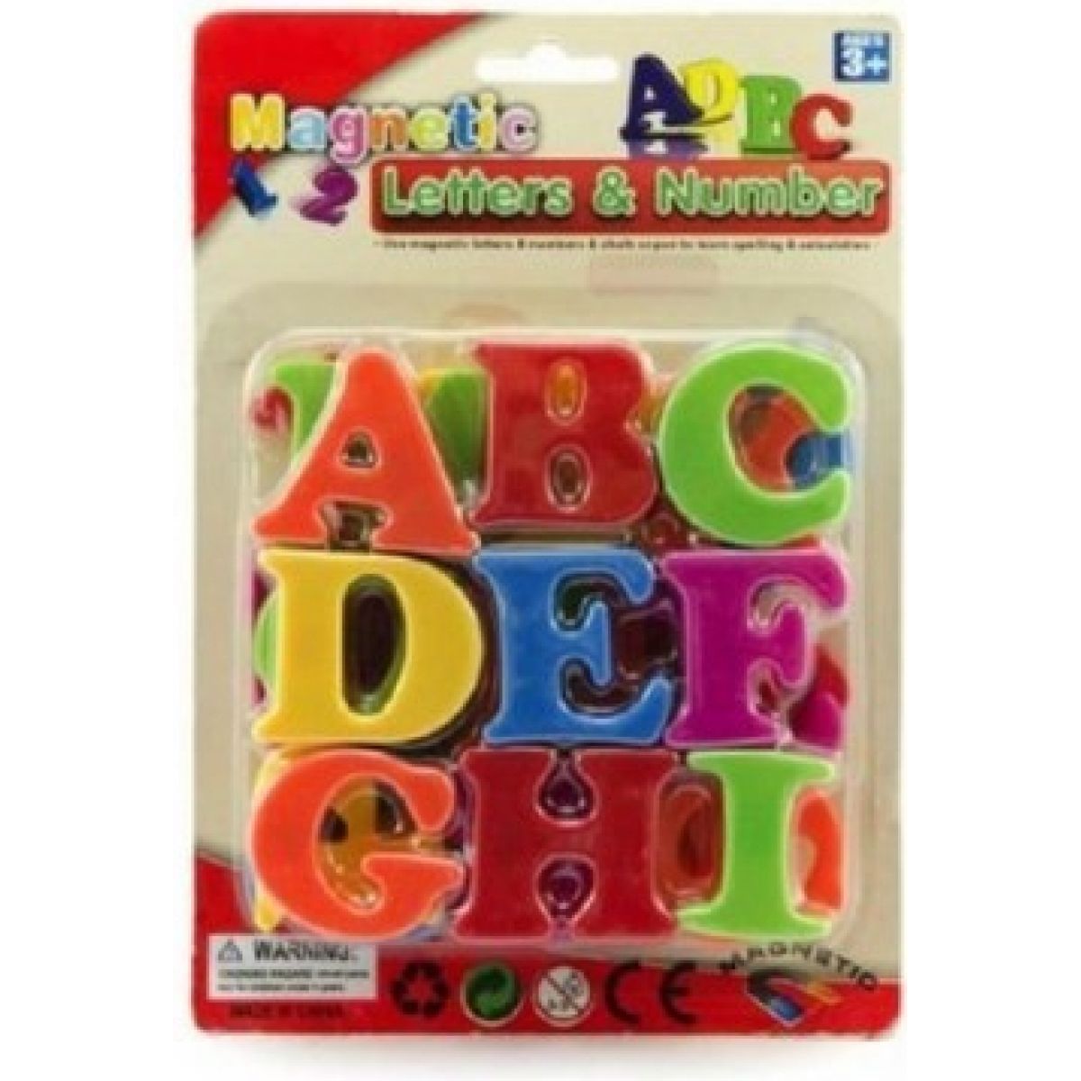 Teddies Magnetická písmena 4 cm
