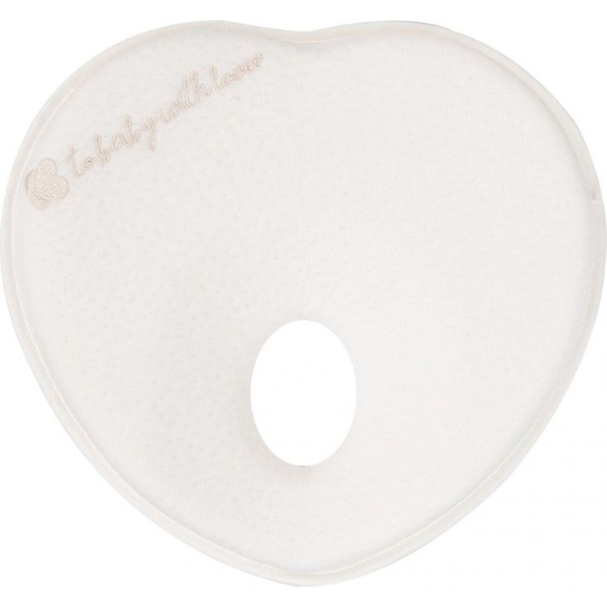KikkaBoo Ergonomický polštářek z paměťové pěny Heart Airknit White