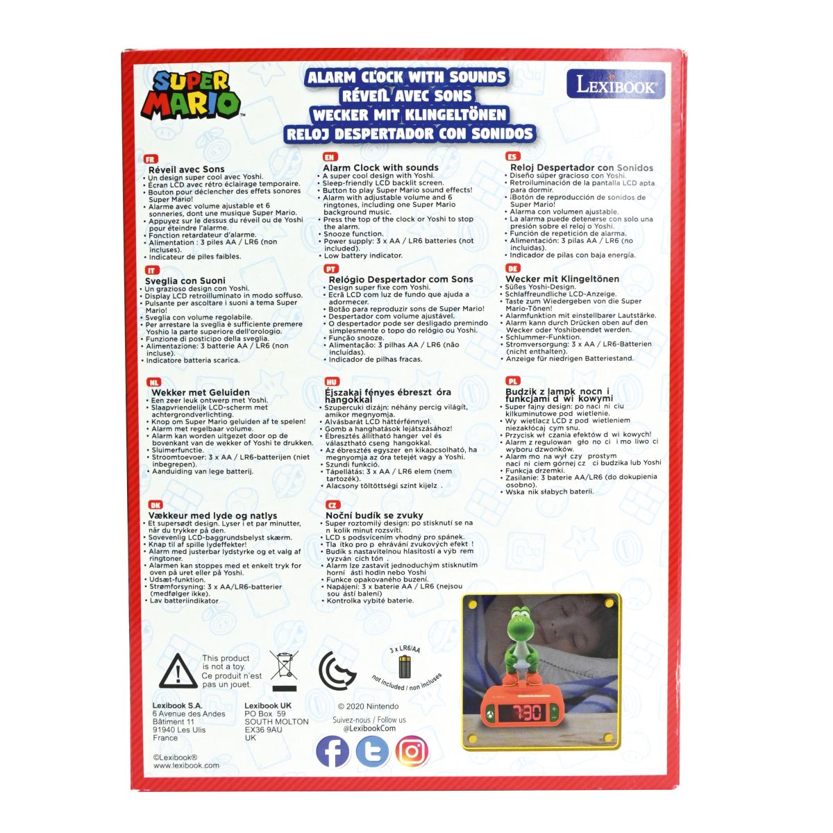Lexibook Super Mario Budík se zvuky
