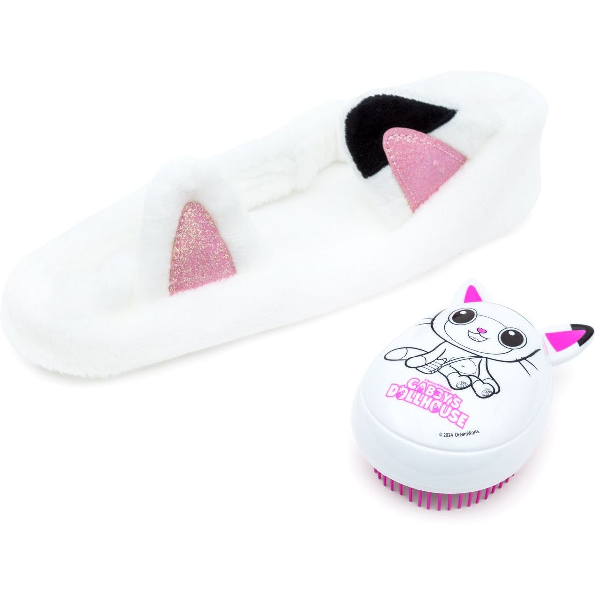Gabbys Dollhouse set kartáč na vlasy + kosmetická čelenka