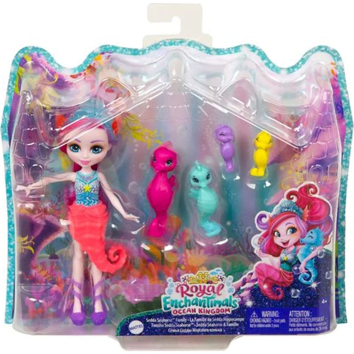 Mattel Enchantimals rodinka Sedda Seahorse