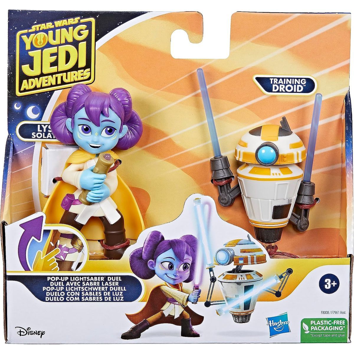 Hasbro Star Wars Young Jedi Adventures Duel Lys Solay vs. Training Droid