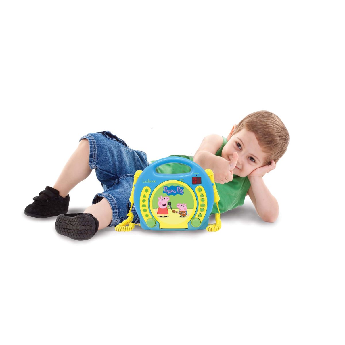 Lexibook CD přehrávač Prasátko Peppa se 2 mikrofony