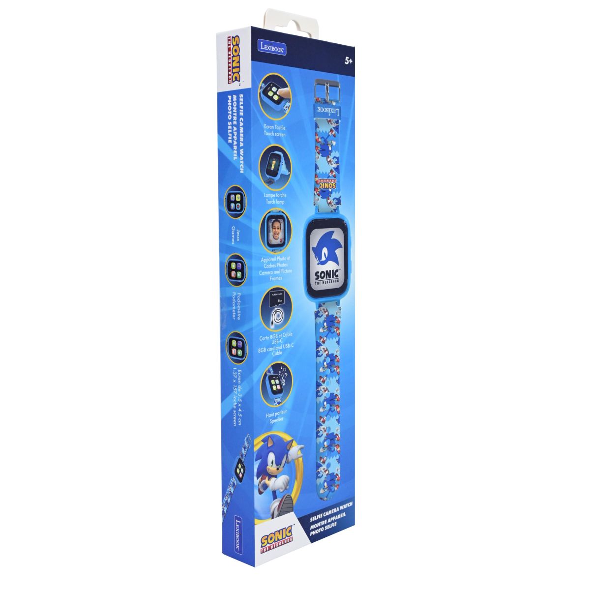 Lexibook Hodinky s kamerou Sonic a 8GB SD kartou