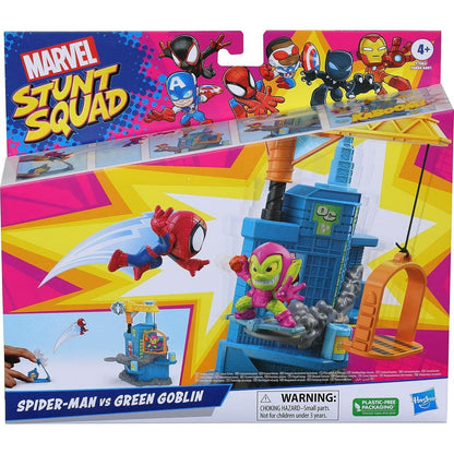 Hasbro Marvel Stunt Squad Smashin Heroes Spider-Man vs. Green Goblin