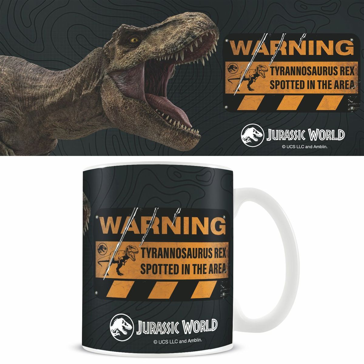 Hrnek 315 ml keramický Jurský svět TRex