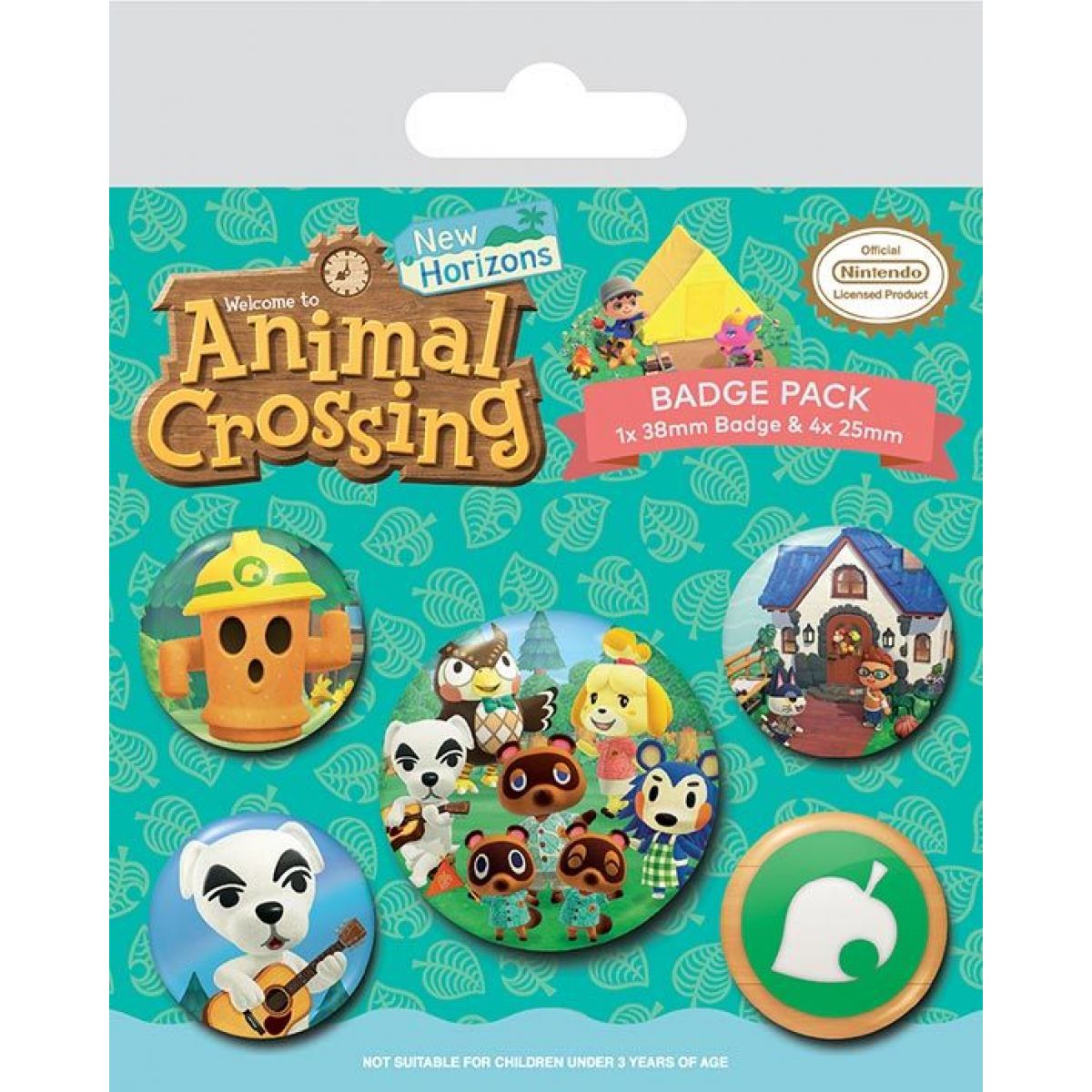 Set odznaků Animal Crossing
