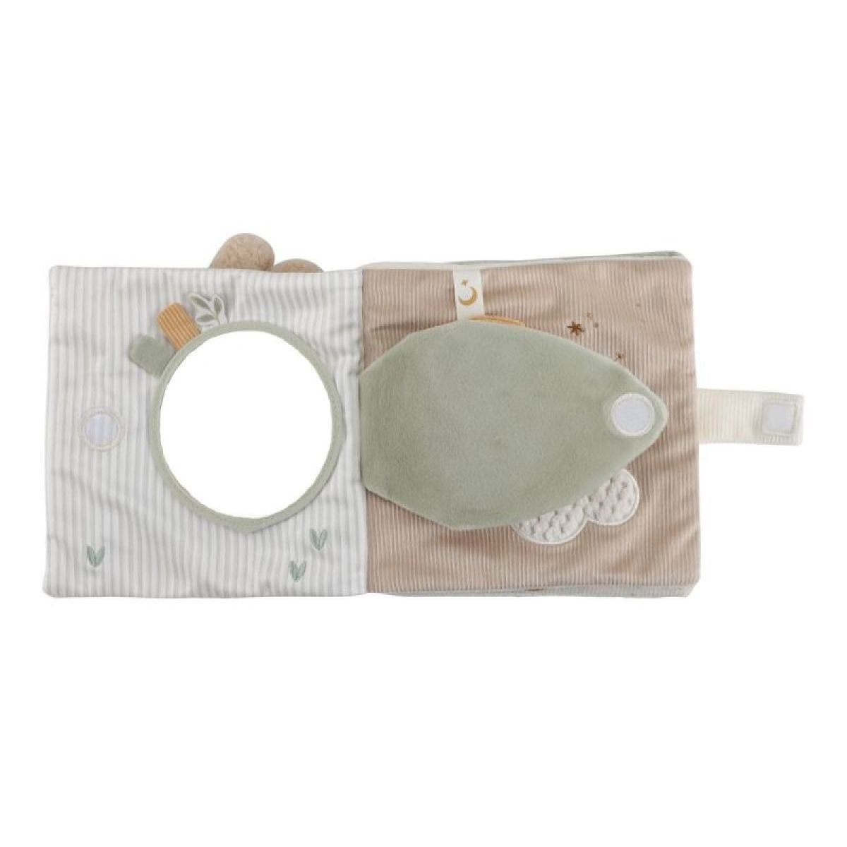 Little Dutch Textilní knížka s aktivitami Newborn Naturals