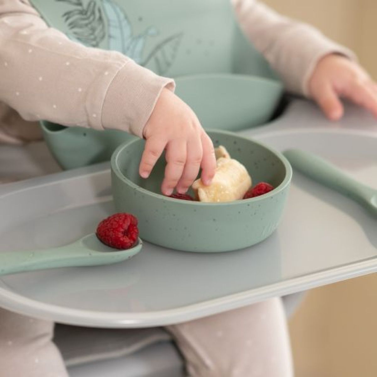 KikkaBoo Miska Platinum Silicone Sand