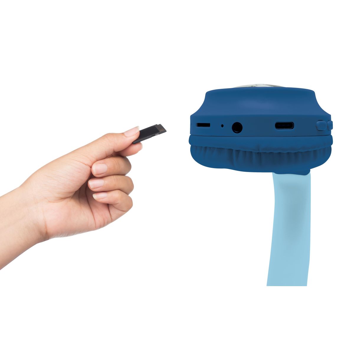 Lexibook 3D bezdrátová sluchátka Stitch se světelnými efekty a limitem hlasitosti