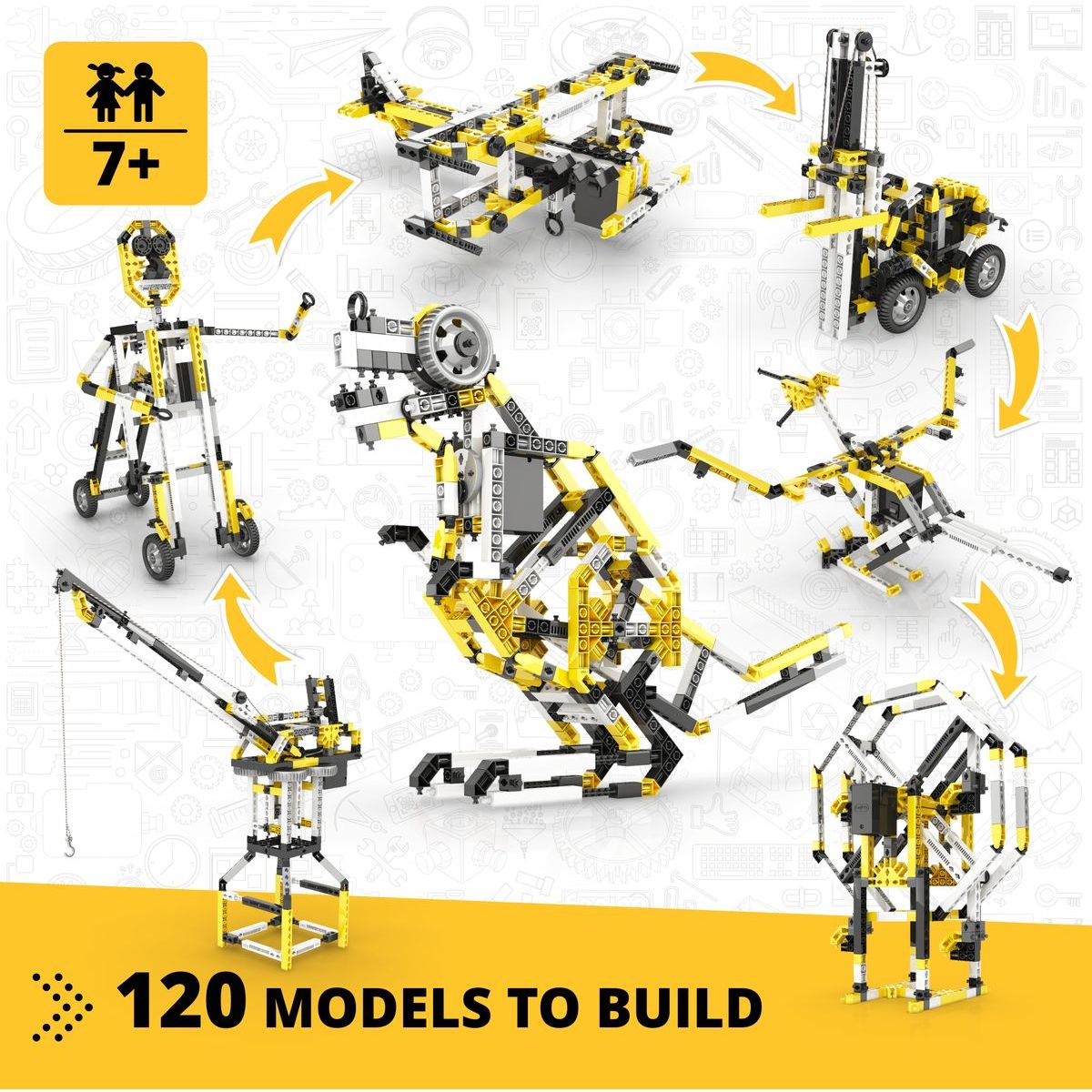 Engino Creative Builder 120 modelů s motorkem