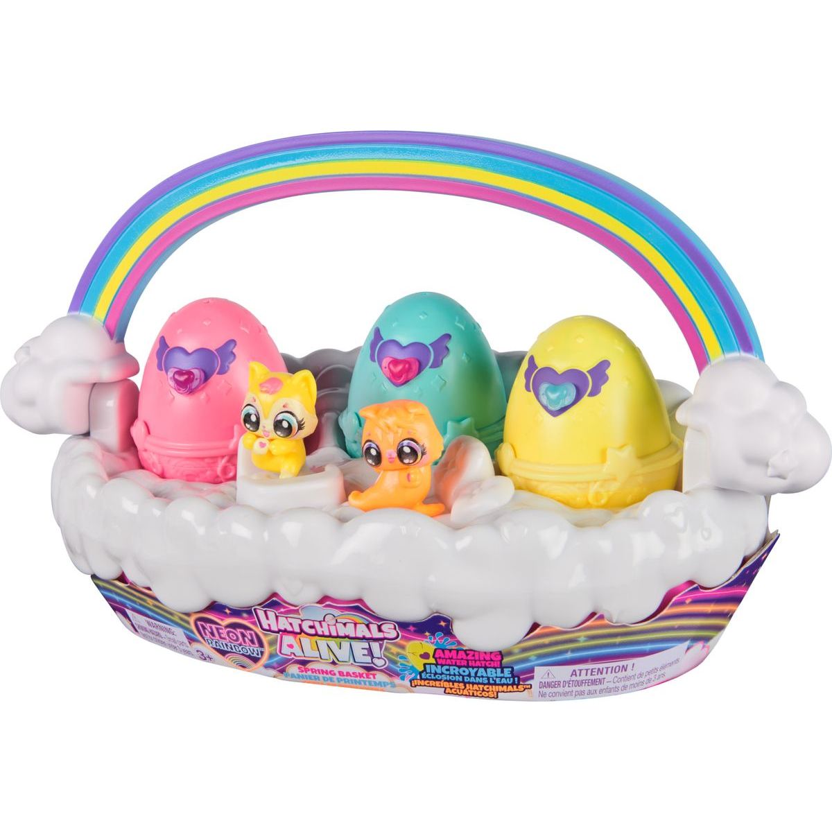 Hatchimals multi balení mráček s neónovou duhou