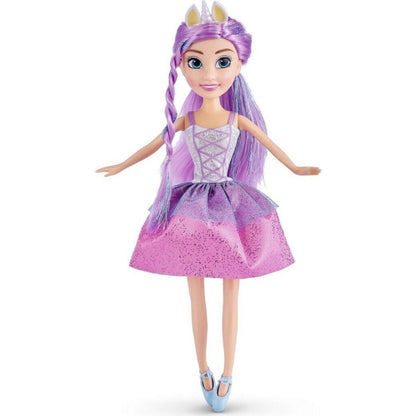 Zuru Víla jednorožec Sparkle Girlz v kornoutku fialové vlasy