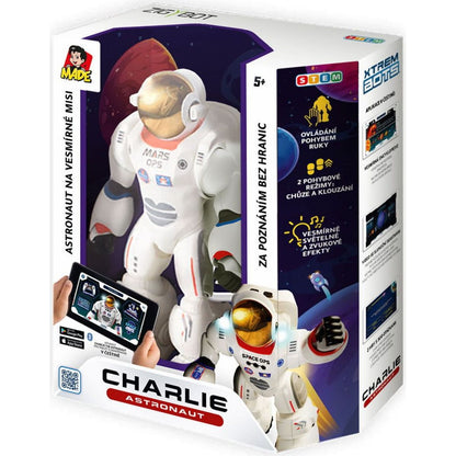 MaDe Robot astronaut Charlie s naučnou aplikací 29,5 cm