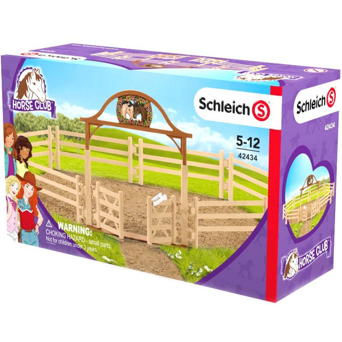 Schleich 42434 ohrada pro koně se vstupní branou