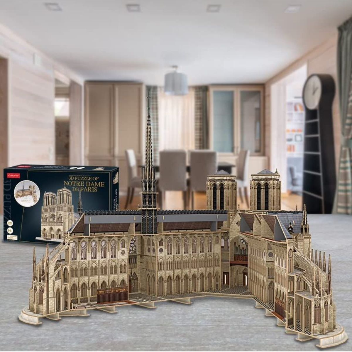 Cubicfun 3D Puzzle Notre Dame 293 dílků - Poškozený obal