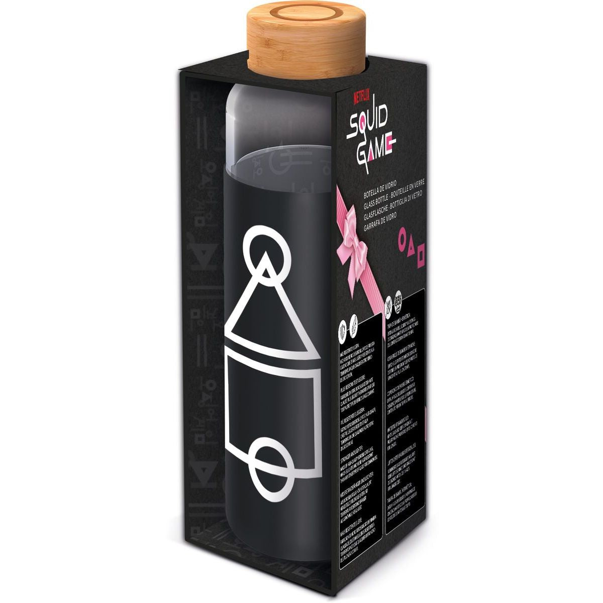 Stor Squid Games Skleněná láhev s návlekem 585 ml