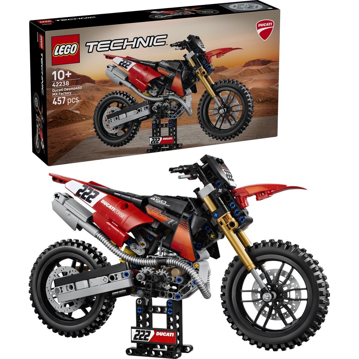 LEGO® Technic 42238 Motorka Ducati Desmo450 MX Factory