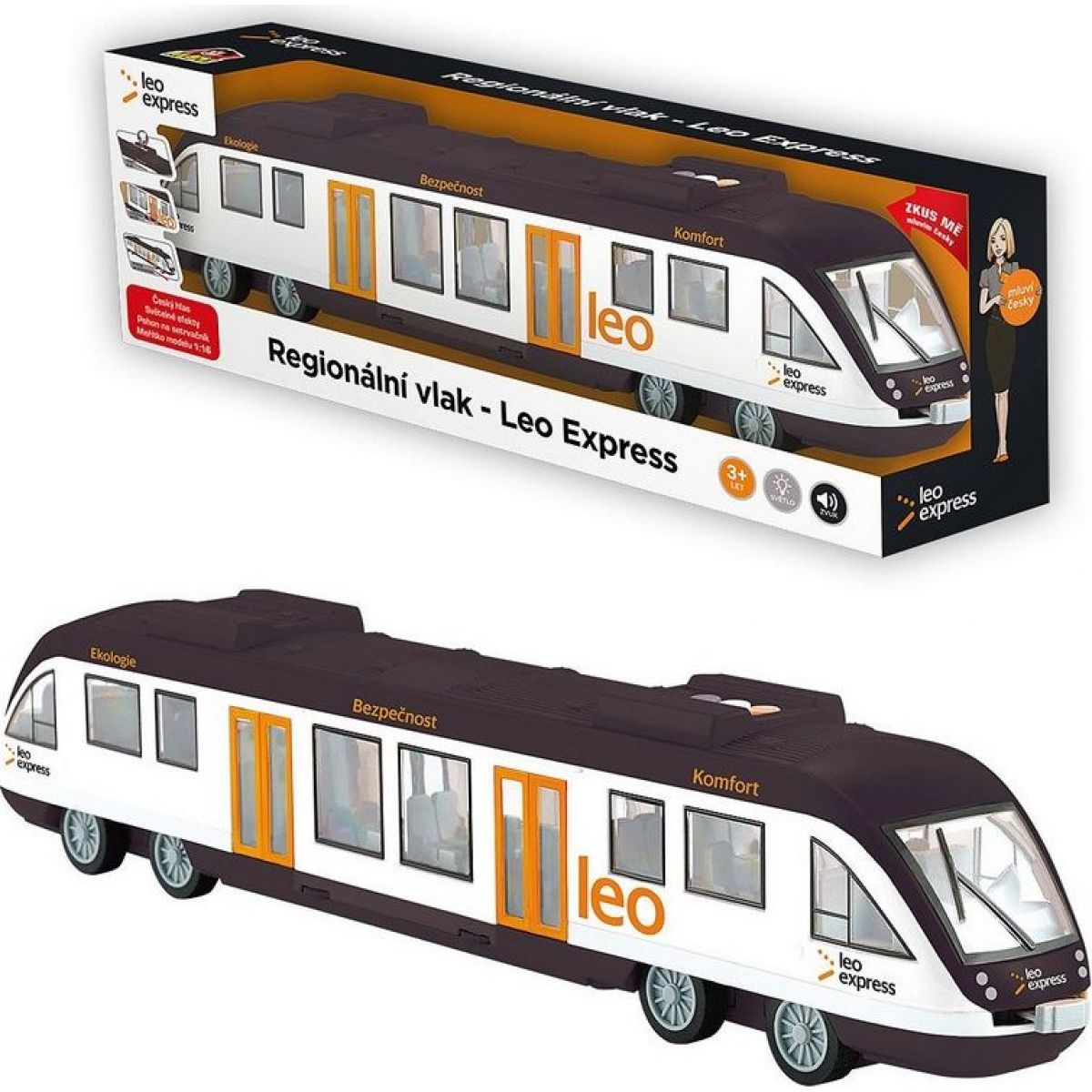 Regio Leo express na setrvačník se světlem a zvukem