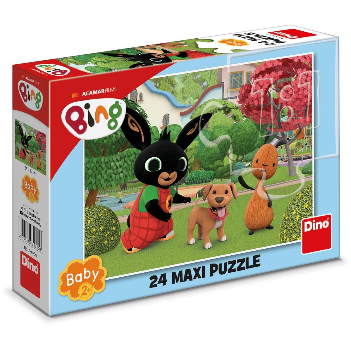 Dino Puzzle maxi Bing s pejskem 24 dílků