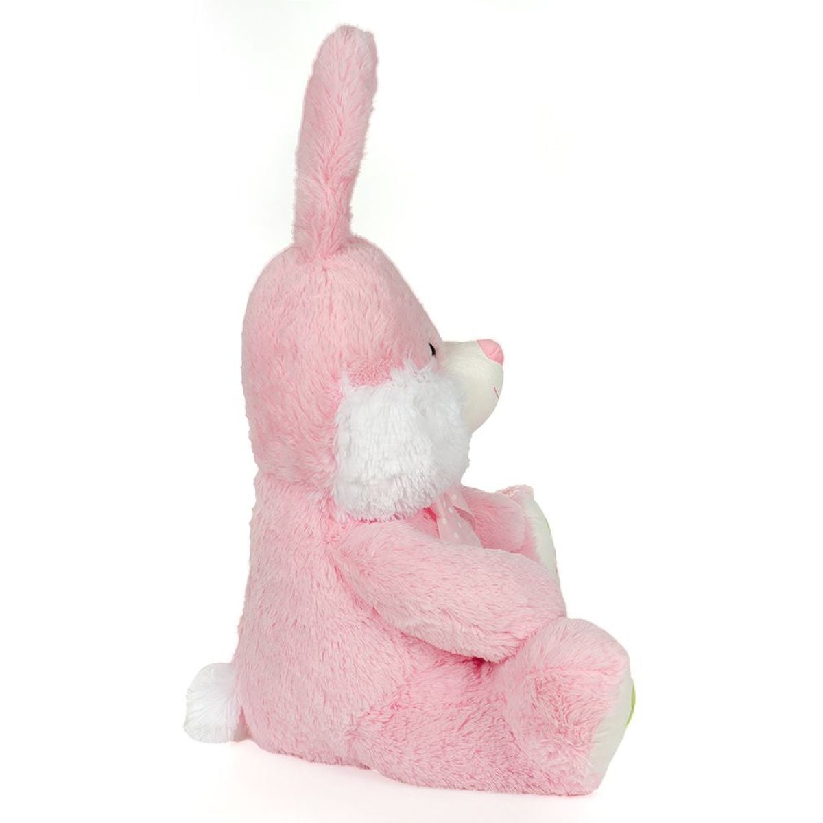 Plyšový králík sedící modrý - růžový 70 cm