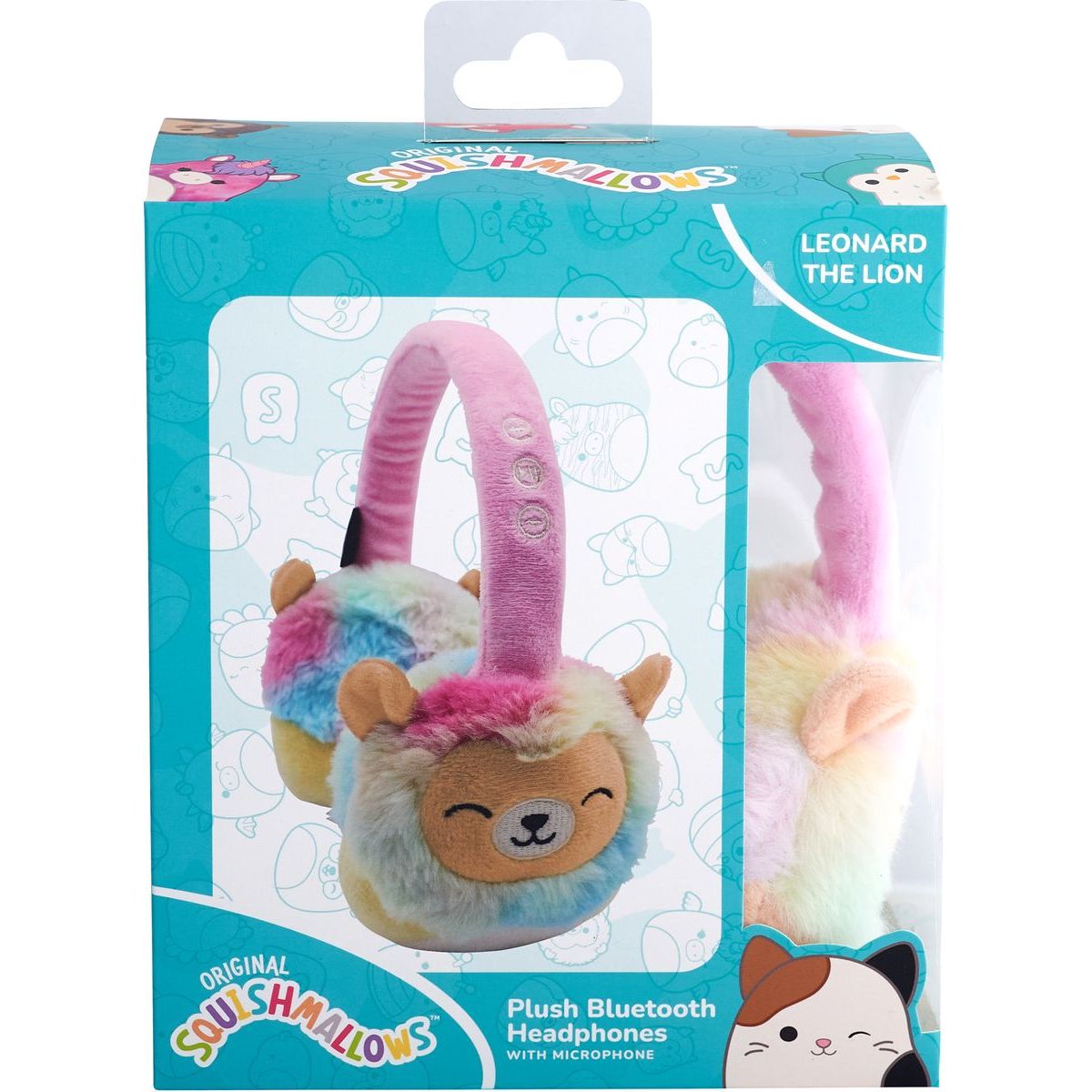 Lazerbuilt Squishmallows Plush Bluetooth Headphones - Leonard