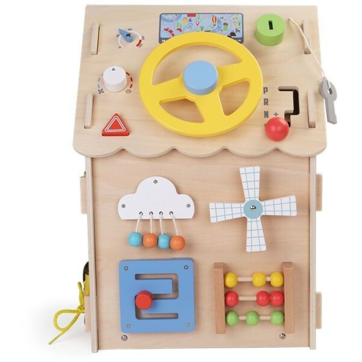 2Kids Toys Activity board Domeček přírodní