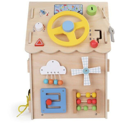 2Kids Toys Activity board Domeček přírodní
