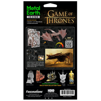 Metal Earth 3D Puzzle Hra o trůny Drak 56 dílků