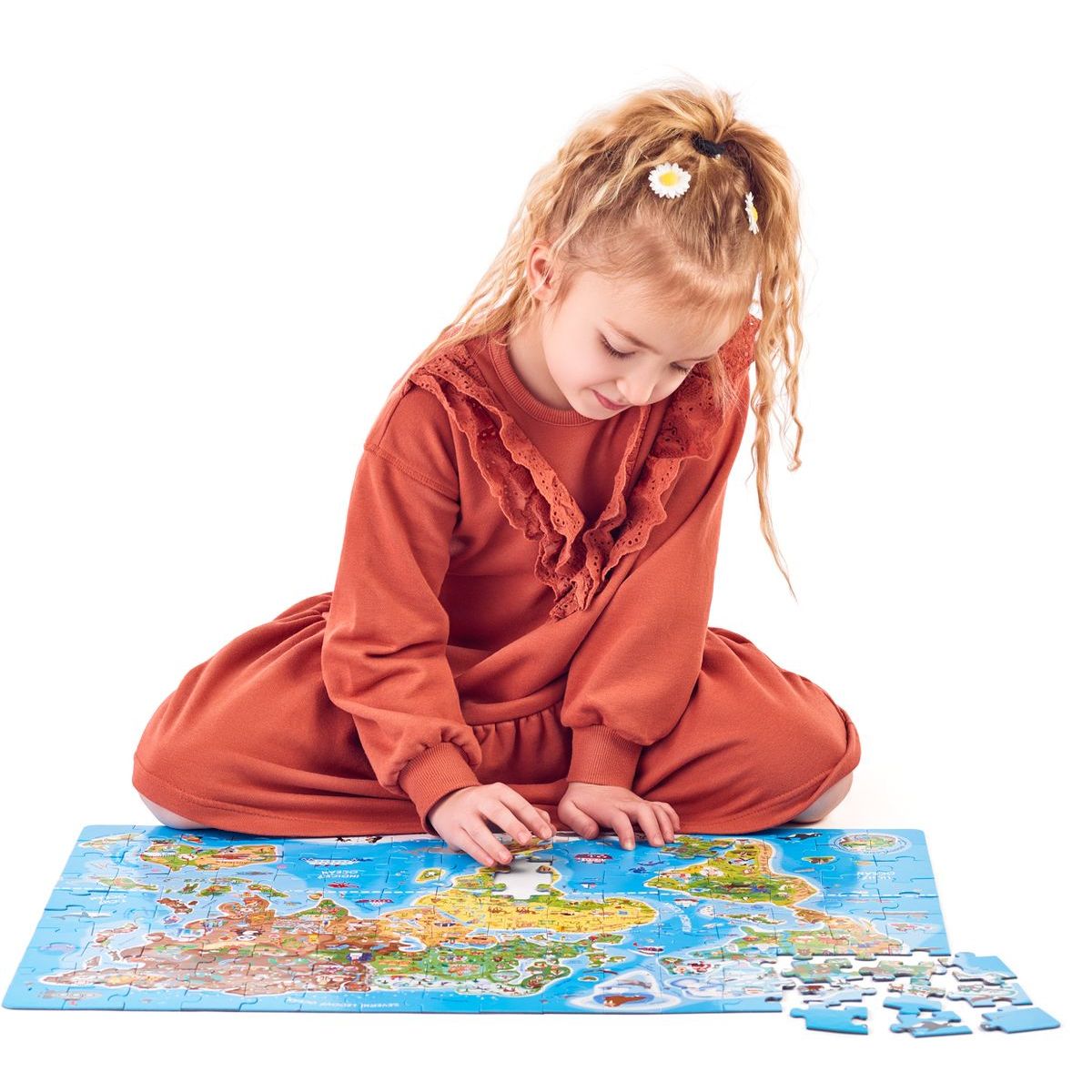 Popular Puzzle Mapa světa 160 dílků CZ verze