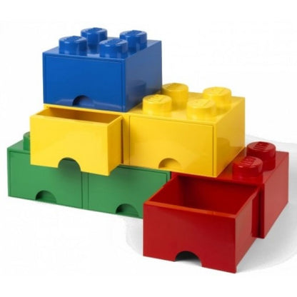 LEGO® úložný box 4 s šuplíkem 25 x 25 x 18 cm - Modrá
