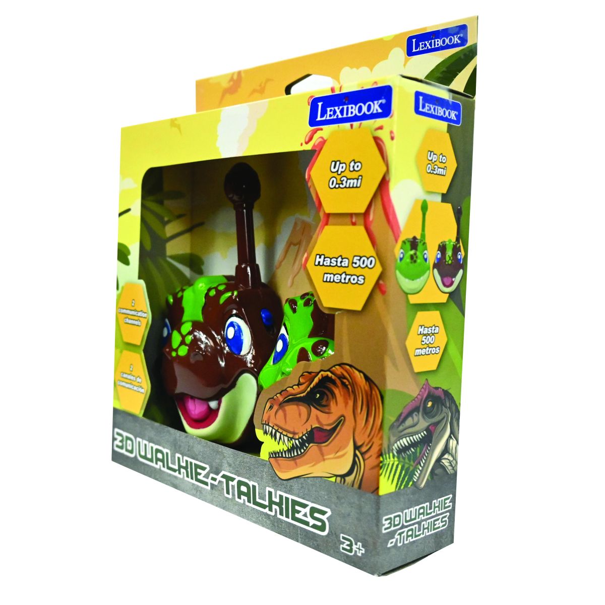 Lexibook 3D vysílačky Dinosaurus s dosahem 500 m