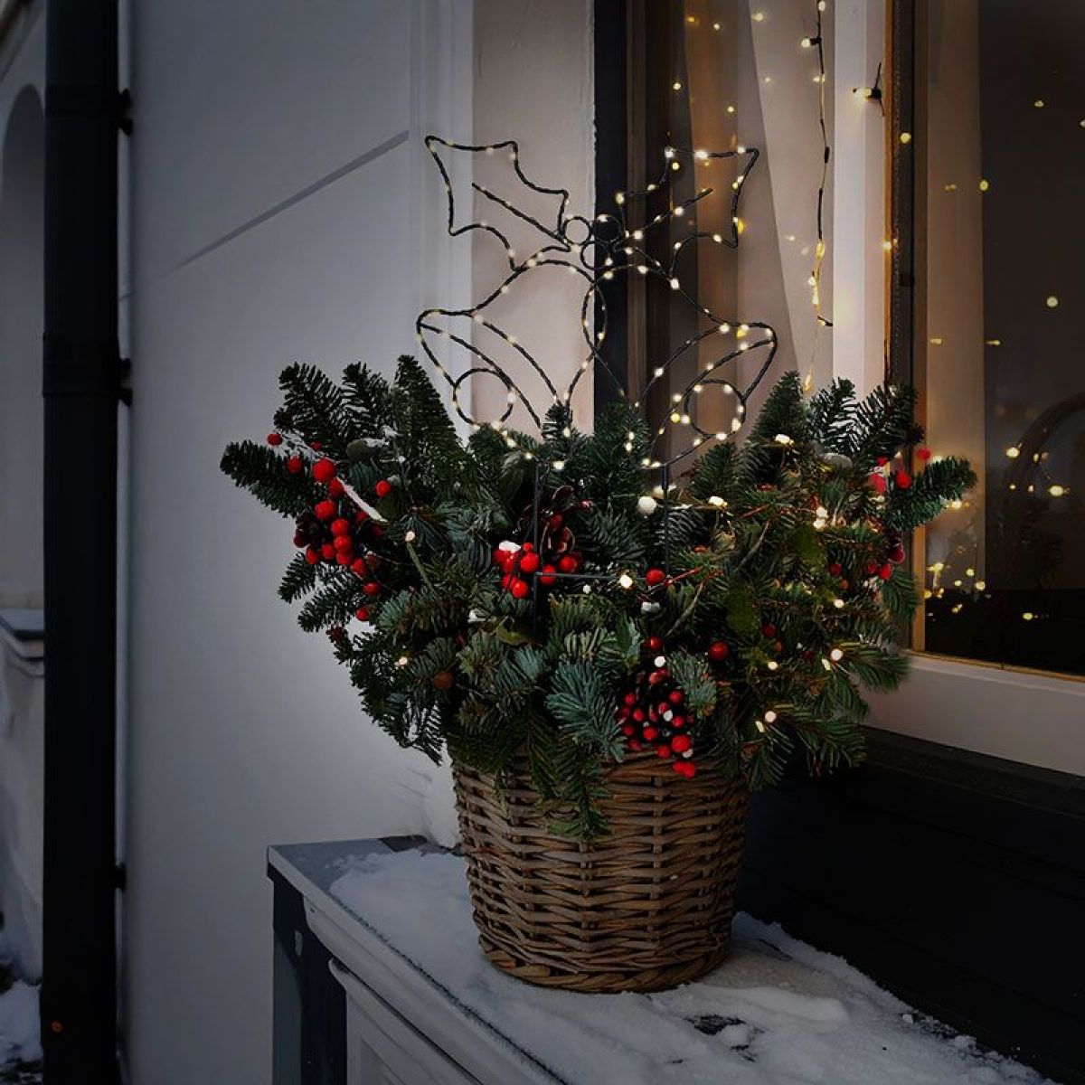 Solight LED venkovní dekorace zvonečky, 100x LED, časovač, 55cm, 3x AA