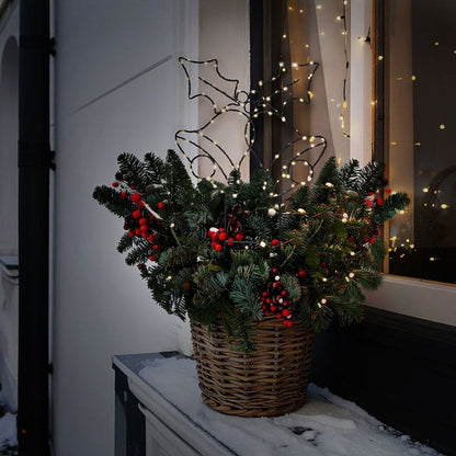 Solight LED venkovní dekorace zvonečky, 100x LED, časovač, 55cm, 3x AA