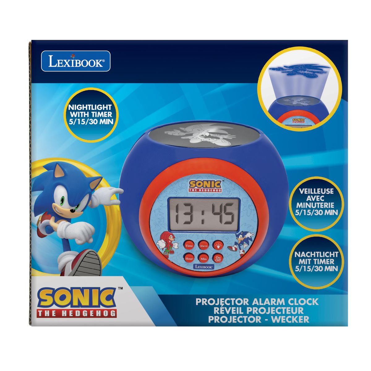 Lexibook Budík Sonic se stropním projektorem