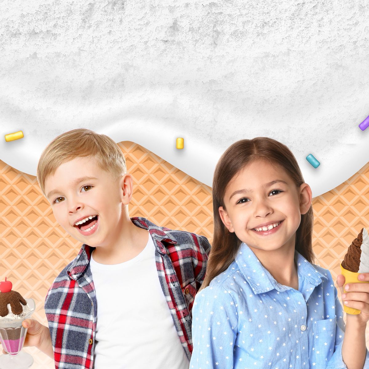 Kinetic Sand voňavé kopečkové zmrzliny