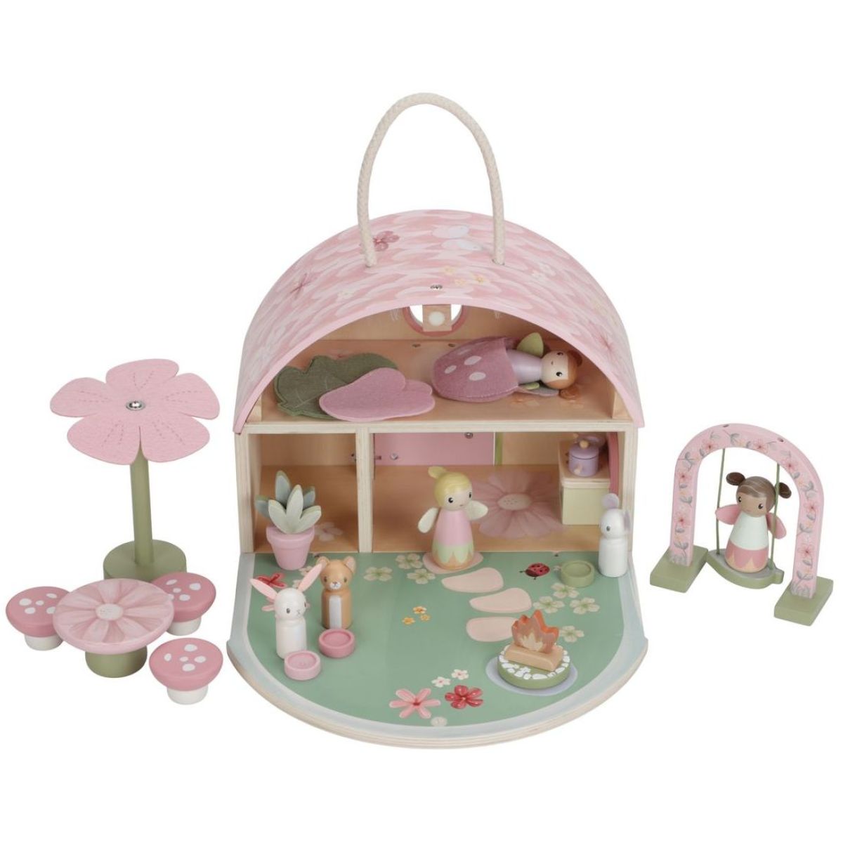 Little Dutch Domeček pro víly dřevěný přenosný Fairy Garden