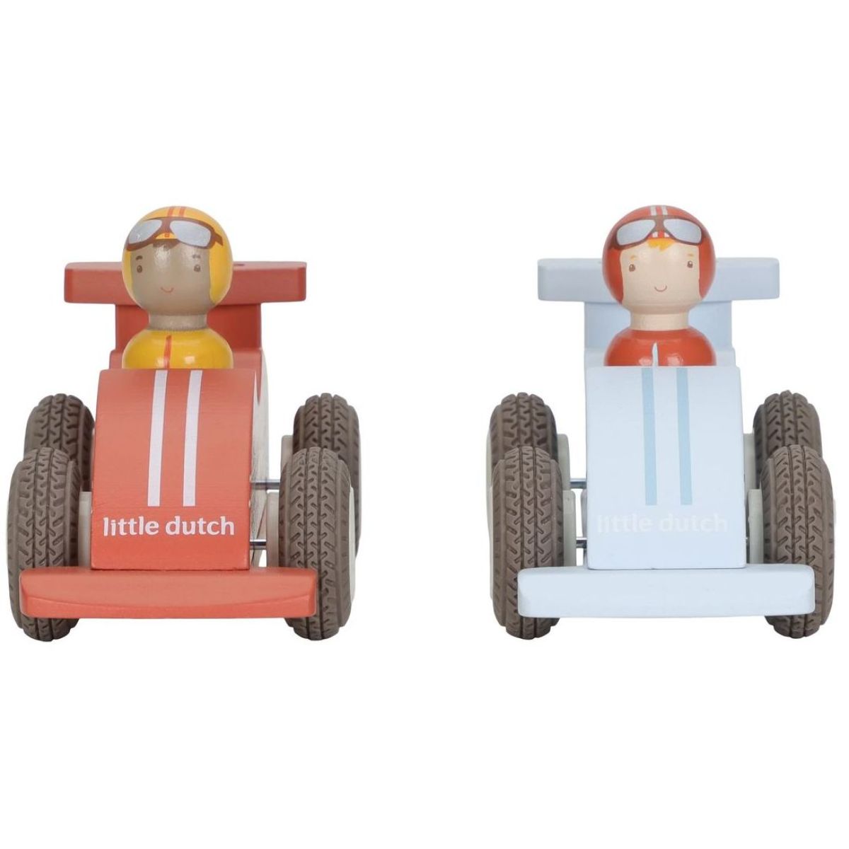Little Dutch Závodní autíčka na setrvačník dřevěná