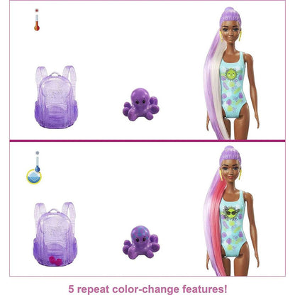 Mattel Barbie Color Reveal panenka pěna plná zábavy Jahoda