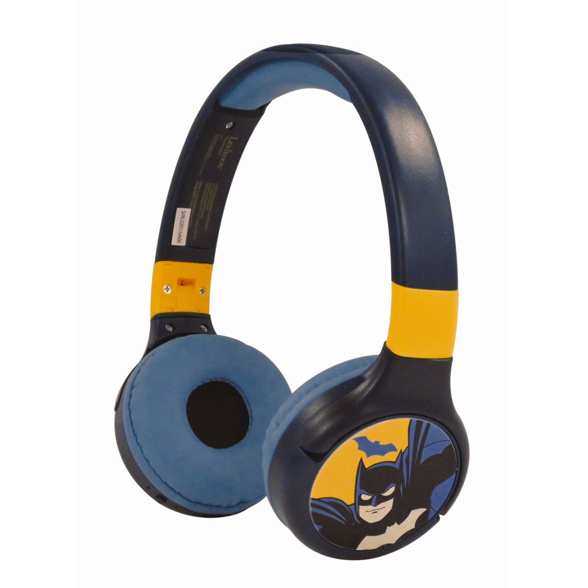 Lexibook 2v1 bluetooth skládací sluchátka Batman s limitem hlasitosti