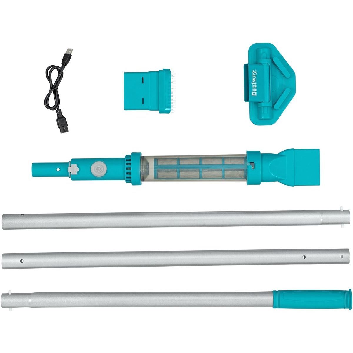 Bestway Bazénový bateriový tyčový vysavač AquaSurge™ 251 cm do Ø 610 cm - Poškozený obal