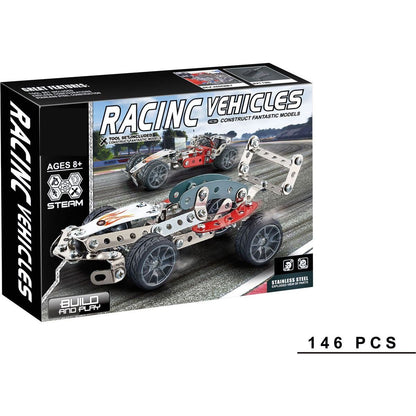 Kovová stavebnice 146 ks - Závodní auto