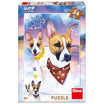 Dino Gump jsme dvojka puzzle 24 dílků FSC