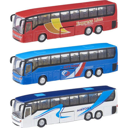 Halsall Teamsterz cestovní autobus 18 cm - City Tour modrý